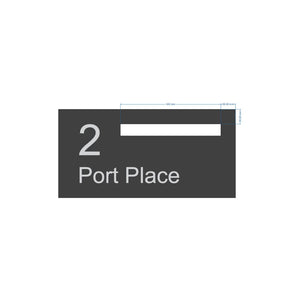 Monument Powder-Coated Aluminium Letterbox Faceplate (600 x 300)