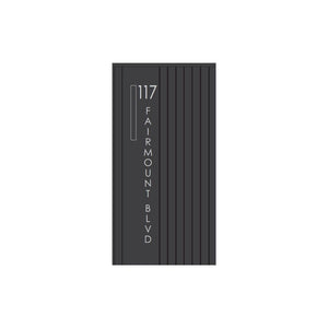 Vertical Custom Address Decal Sticker