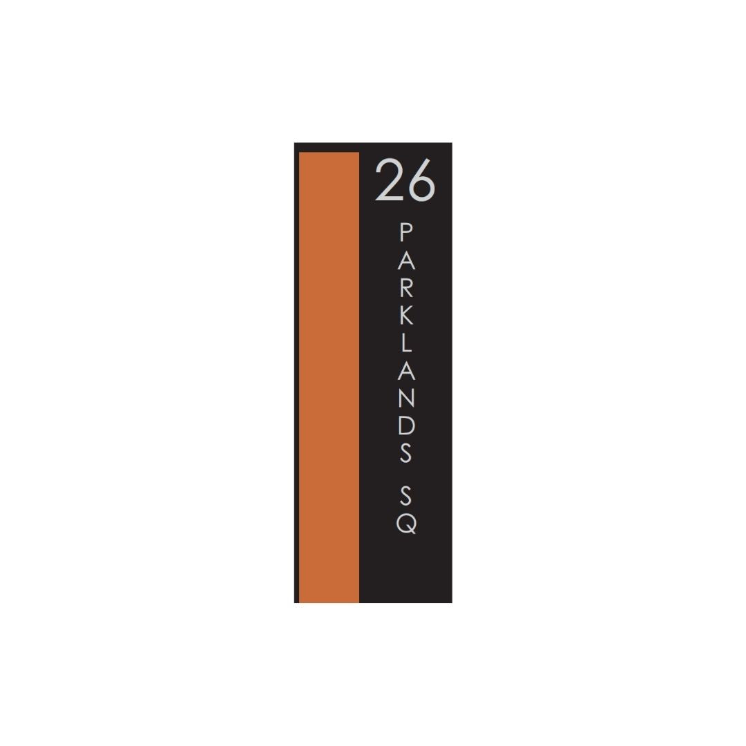 Vertical Custom Address Decal Sticker