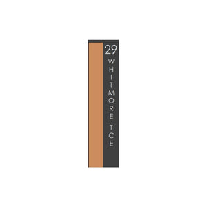 Vertical Custom Address Decal Sticker