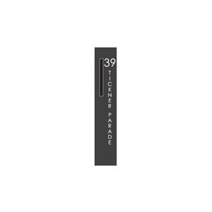 Vertical Custom Address Decal Sticker