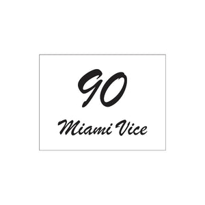 White Traffolyte Address Sign with Black Engraved Text 290 x 220