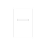 White Powder-Coated Aluminium Letterbox Faceplate 400 x 600