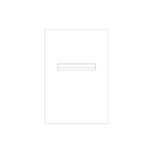 White Powder-Coated Aluminium Letterbox Faceplate 400 x 600
