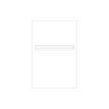White Powder-Coated Aluminium Letterbox Faceplate 400 x 600