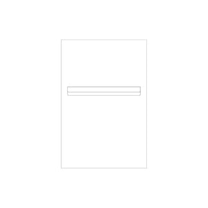 White Powder-Coated Aluminium Letterbox Faceplate 400 x 600