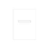 White Powder-Coated Aluminium Letterbox Faceplate 450 x 600 - 240 Slot