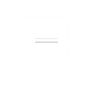 White Powder-Coated Aluminium Letterbox Faceplate 450 x 600 - 240 Slot