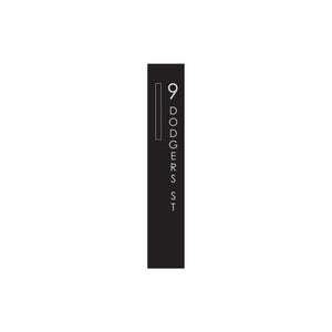 Vertical Custom Address Decal Sticker