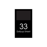 Extra Large Custom Address Decal Sticker