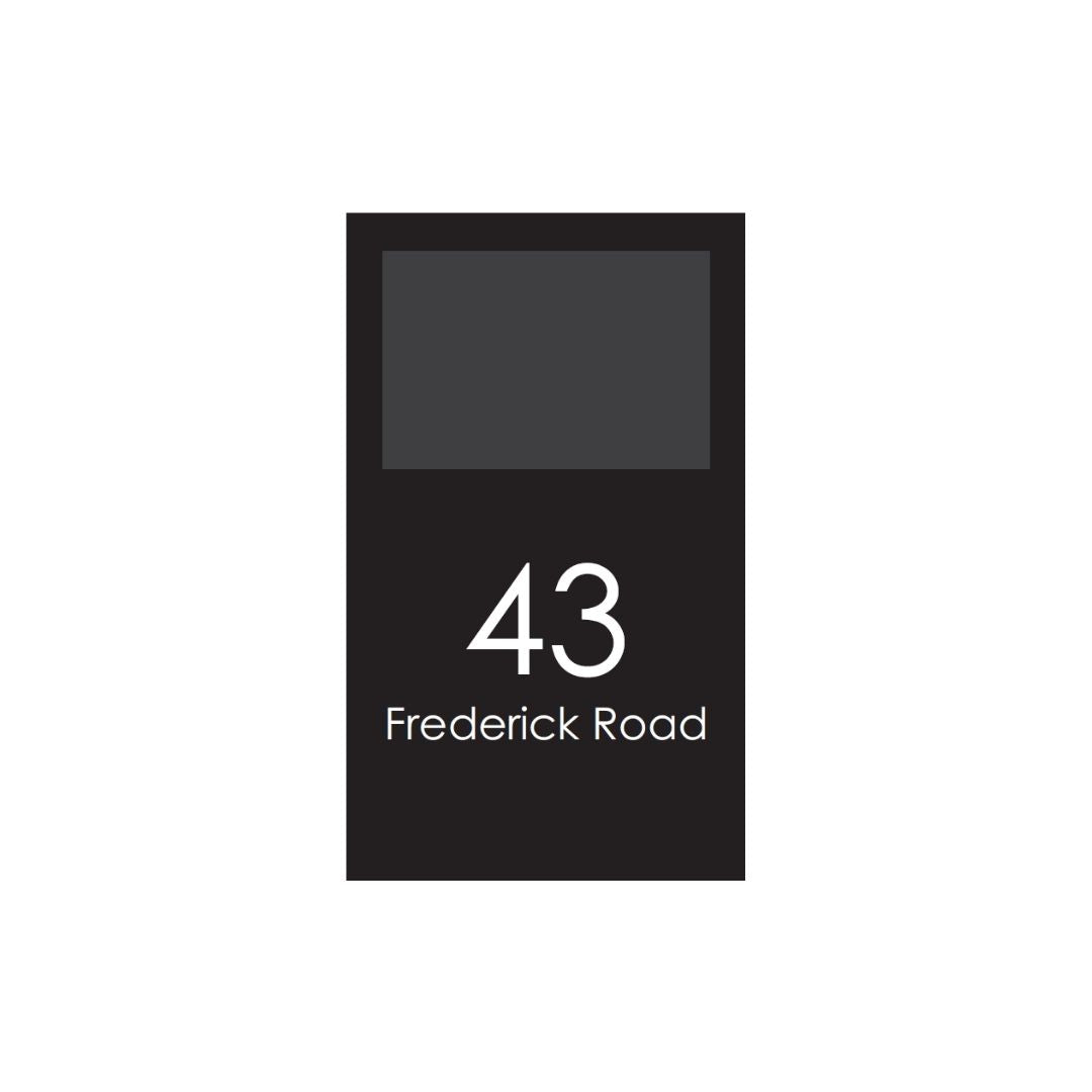 Extra Large Custom Address Decal Sticker