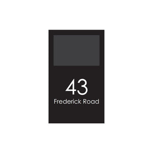 Extra Large Custom Address Decal Sticker
