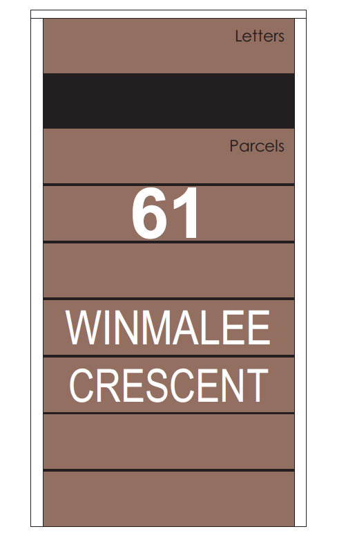 Hamilton Custom Address Decal Sticker