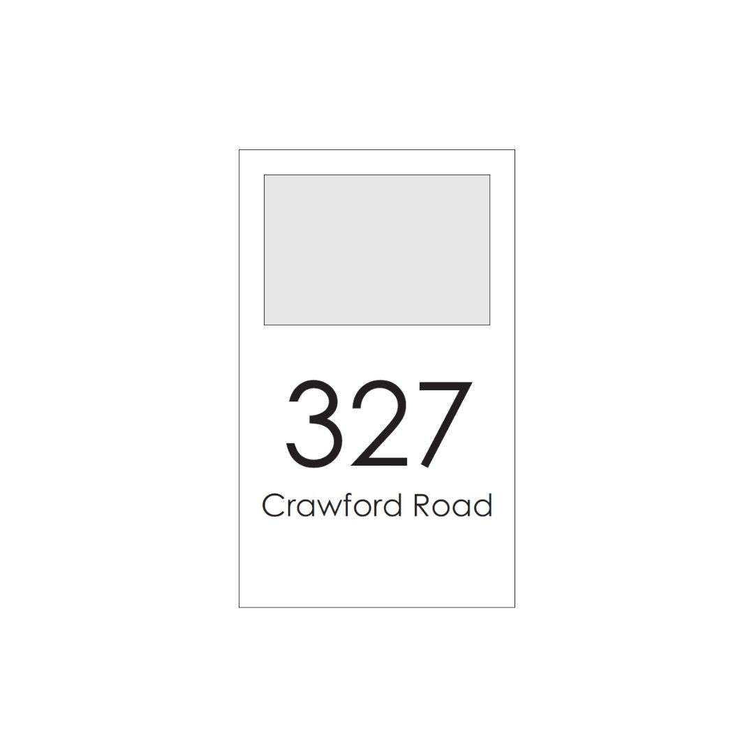 Extra Large Custom Address Decal Sticker