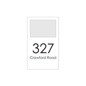 Extra Large Custom Address Decal Sticker