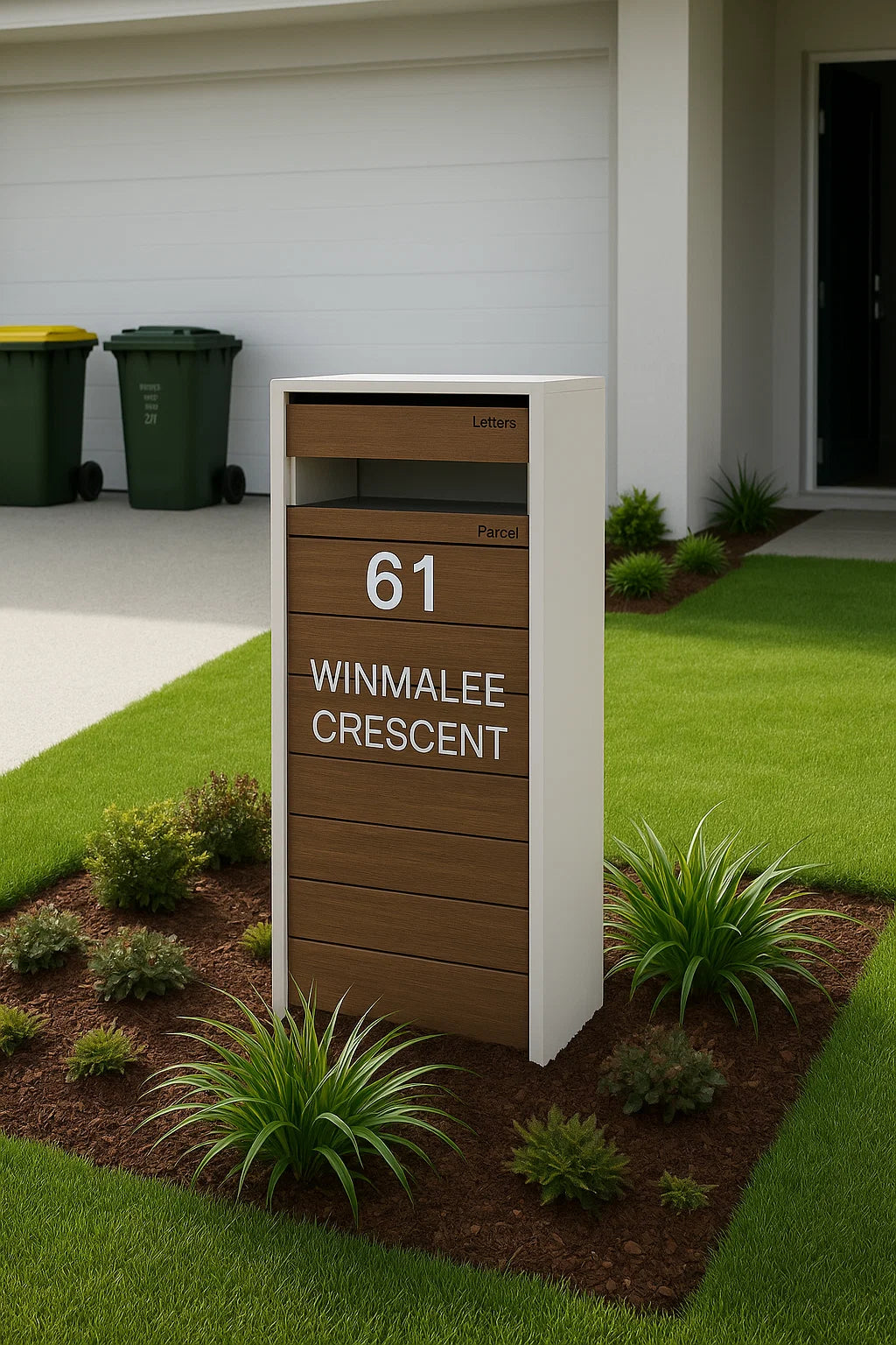 Hamilton Custom Address Decal Sticker - Aussie Clotheslines & Letterboxes