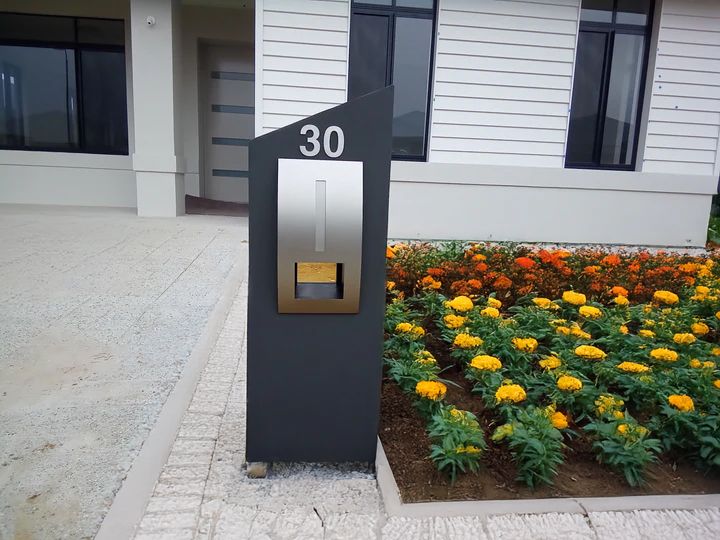 Milkcan Monaco Pier Letterbox - Grey