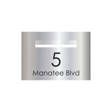 Marine Grade Mirror Polished Stainless Steel Letterbox Faceplate 400 x 280 (Laser Etched) - 240 Slot