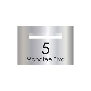 Marine Grade Mirror Polished Stainless Steel Letterbox Faceplate 400 x 280 (Laser Etched) - 240 Slot