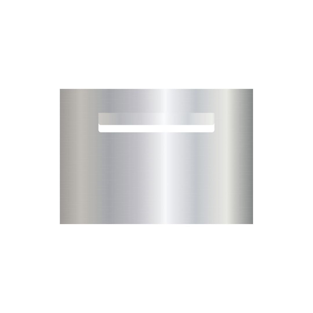 Marine Grade Mirror Polished Stainless Steel Letterbox Faceplate 400 x 280 (Laser Etched) - 240 Slot