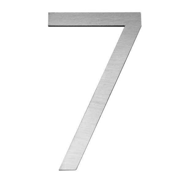 Stick on Slim Numbers – 120mm Stainless Steel
