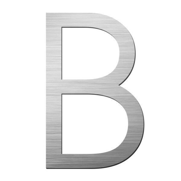 Stick on Slim Numbers – 120mm Stainless Steel