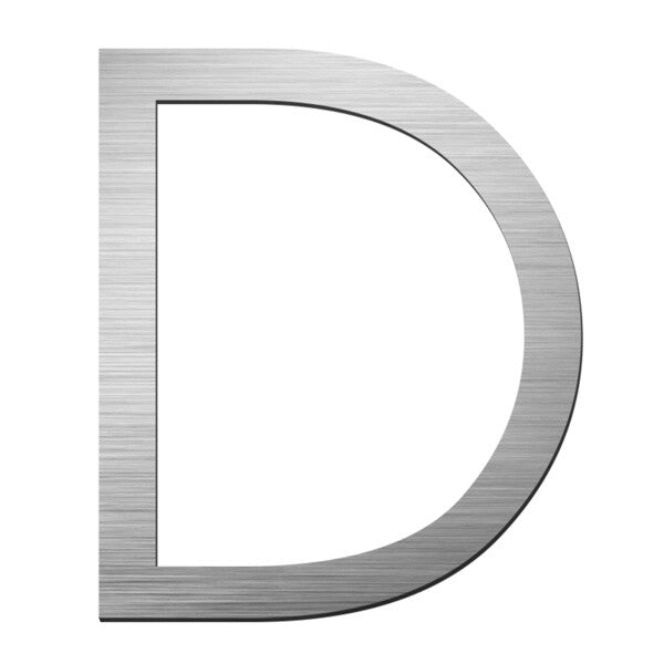 Stick on Slim Numbers – 120mm Stainless Steel