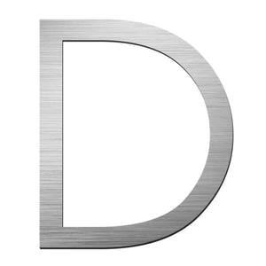 Stick on Slim Numbers – 120mm Stainless Steel