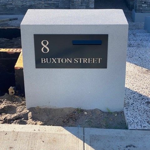 Monument Powder-Coated Aluminium Letterbox Faceplate (600 x 300) - 240 Slot