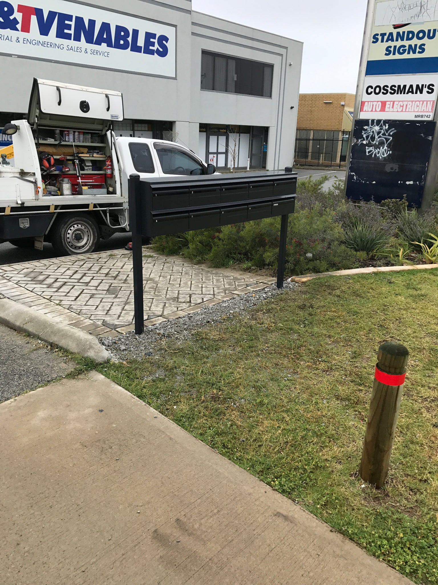Rear-opening + Post-mounted-Aussie Clotheslines & Letterboxes