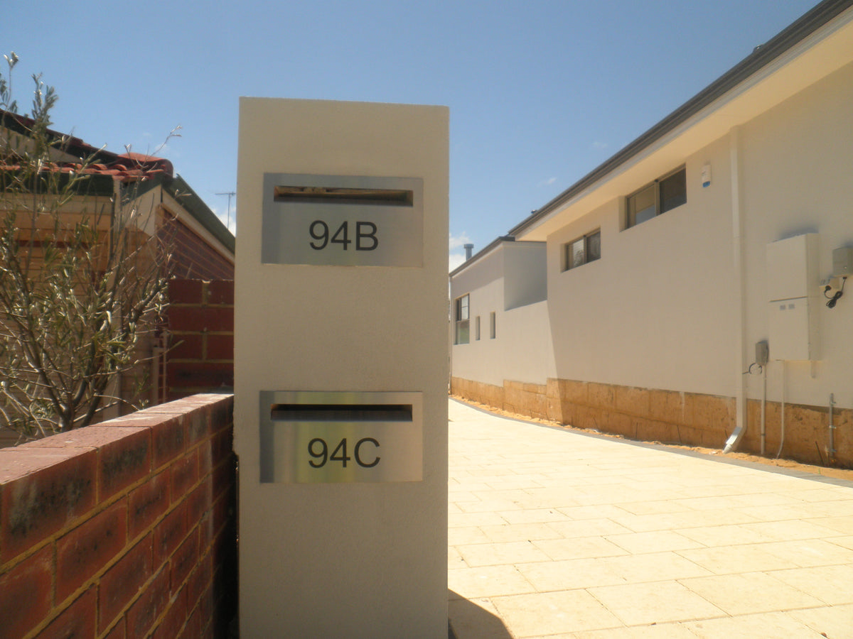 Letterbox Plate- Laser Cut -390 x 220-Aussie Clotheslines & Letterboxes