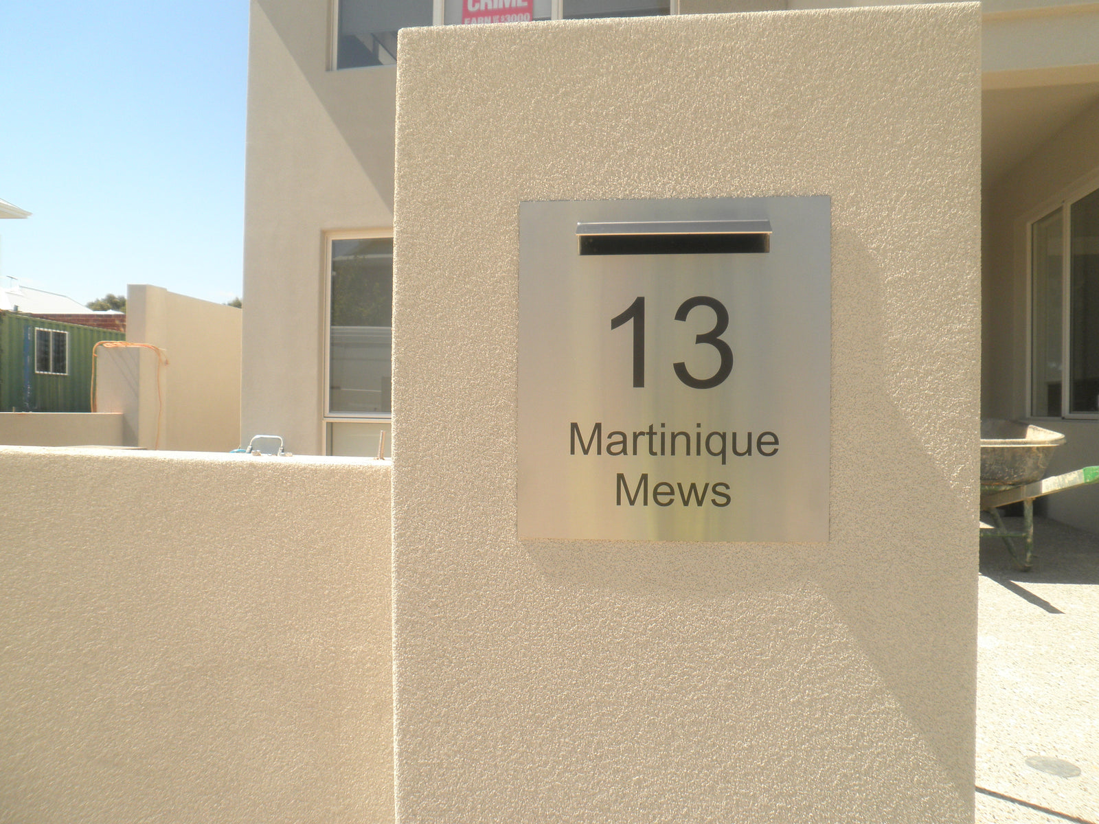 Letterbox Plate - Laser Etched - 390 x 430-Aussie Clotheslines & Letterboxes