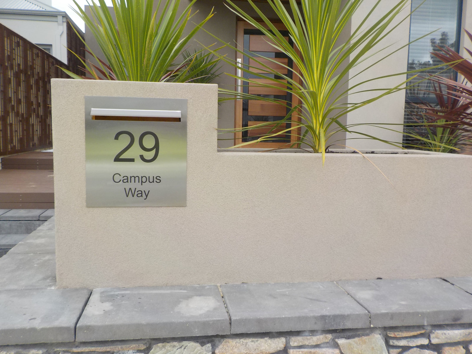 Letterbox Plate- Laser Etched -390 x 430-Aussie Clotheslines & Letterboxes