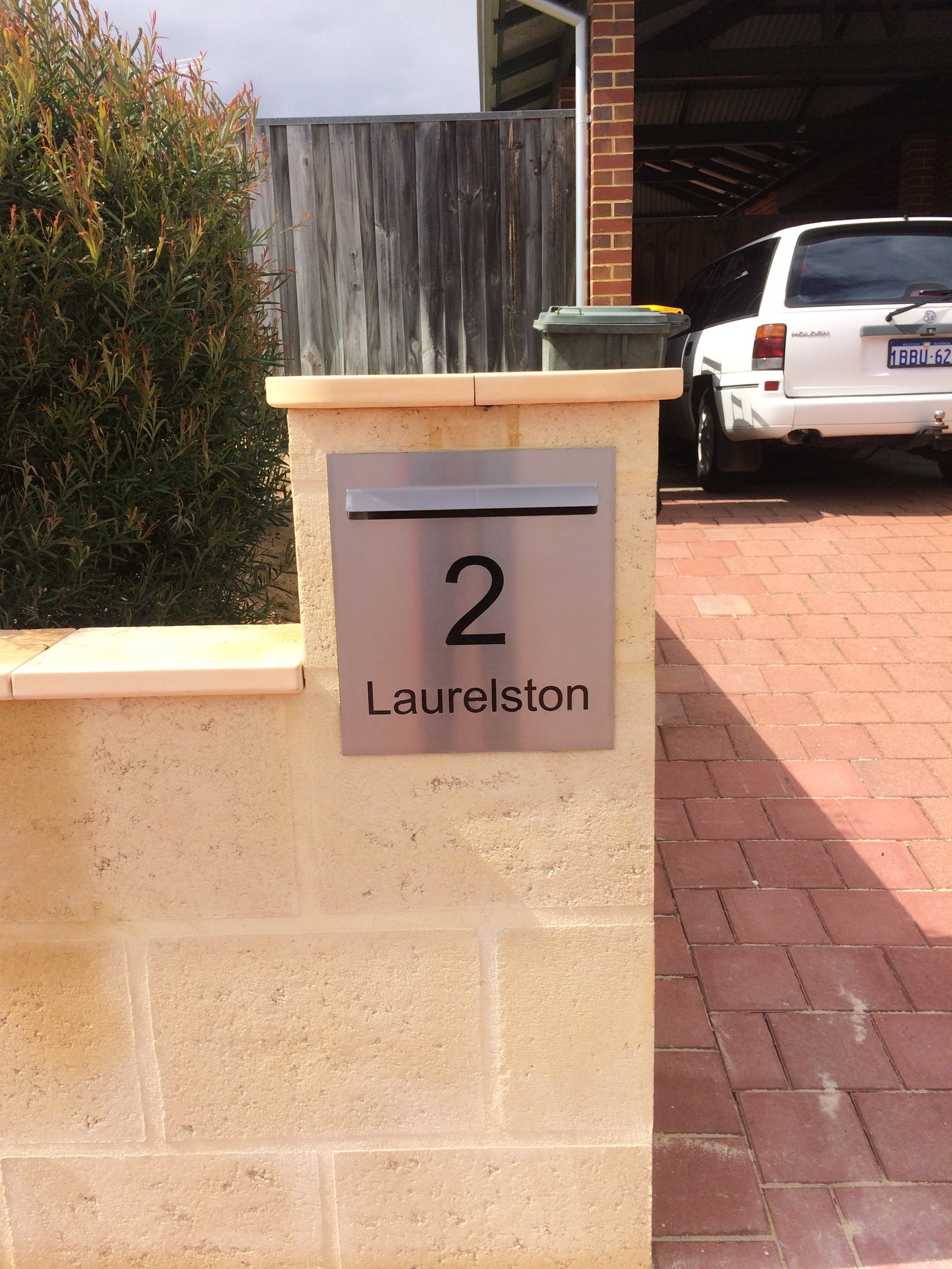 Letterbox Plate - Laser Etched - 390 x 430-Aussie Clotheslines & Letterboxes