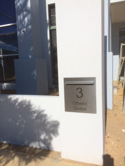 Letterbox Plate - Laser Etched - 390 x 430-Aussie Clotheslines & Letterboxes