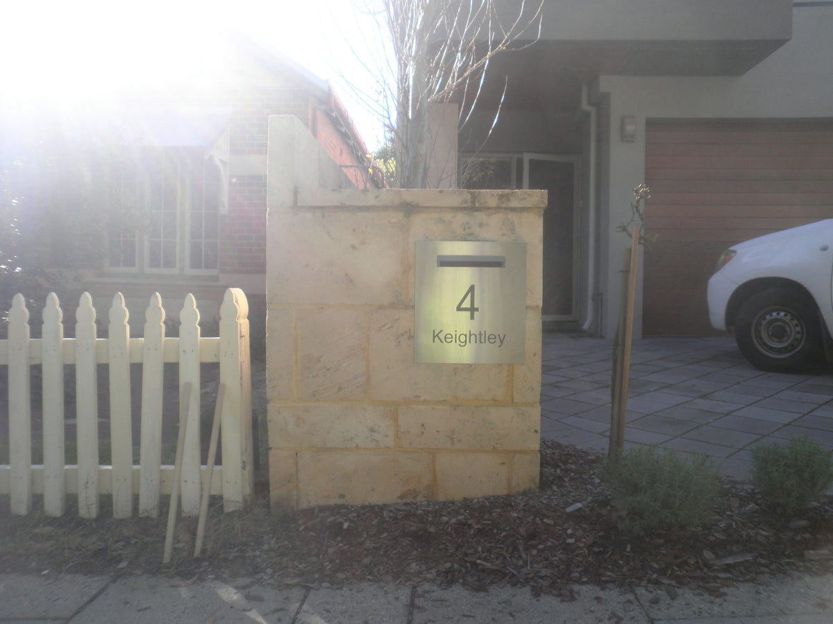 Letterbox Plate- Laser Etched - 390 x 430-Aussie Clotheslines & Letterboxes