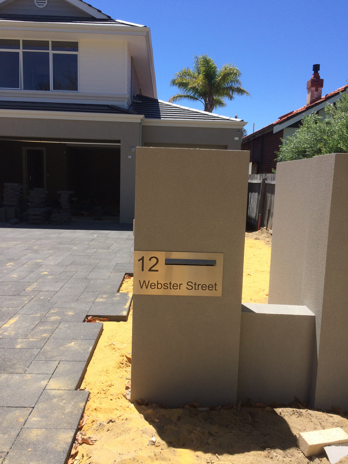 Letterbox Plate - Laser Cut - 600 x 300-Aussie Clotheslines & Letterboxes