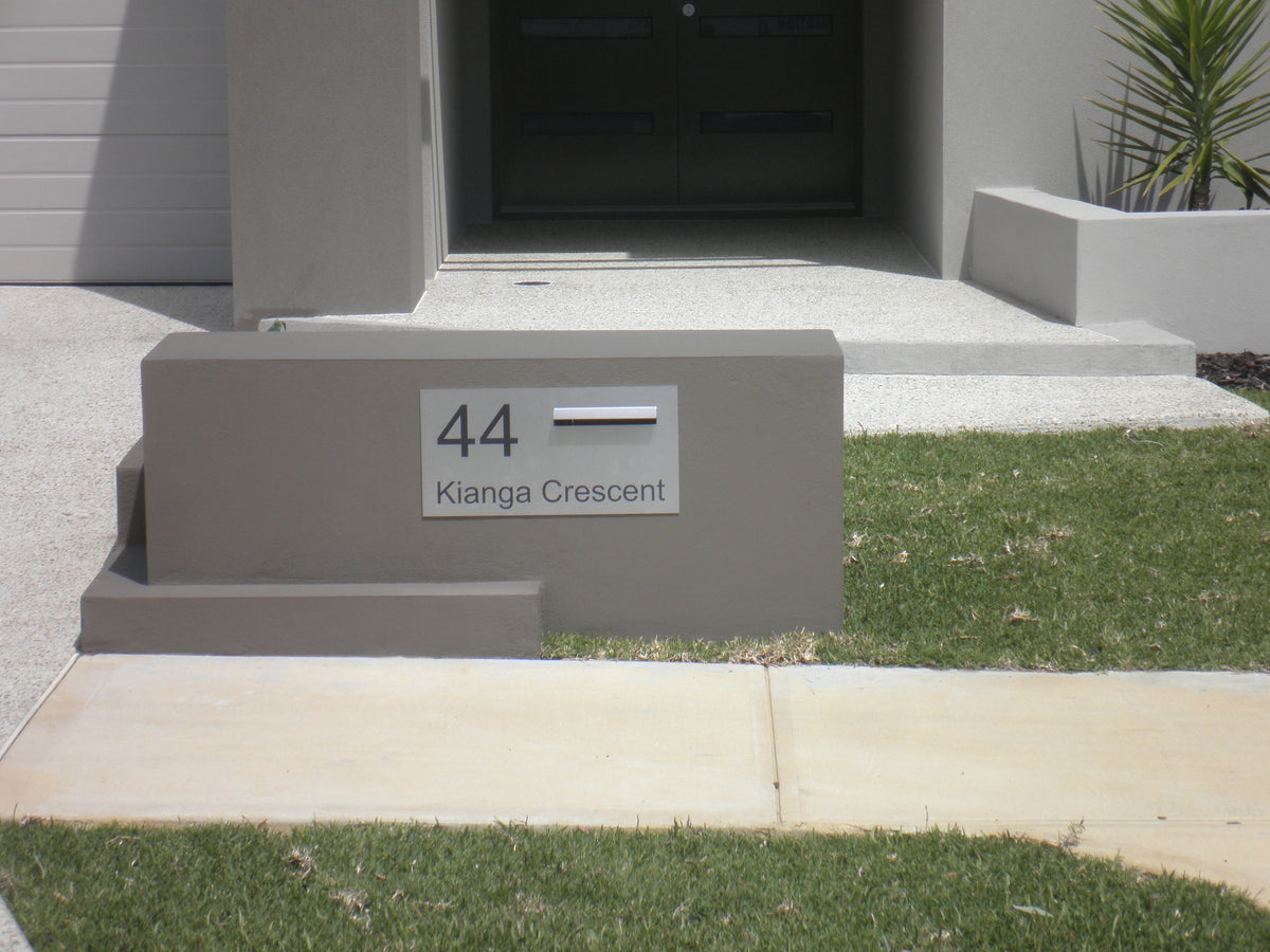 Letterbox Plate - Laser Etched - 600 x 300-Aussie Clotheslines & Letterboxes
