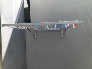 City Living Studioline Medium wallmounted onto rendered wall close-up-Aussie Clotheslines & Letterboxes