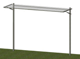 City Living 2100 Series - 2100 x 1500 Ground Mount Woodland Grey-Aussie Clotheslines & Letterboxes