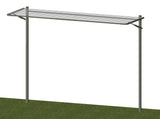 City Living 1200 Series - 1200 x 600 Ground Mount Woodland Grey-Aussie Clotheslines & Letterboxes
