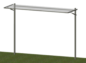 City Living 1200 Series - 1200 x 750 Ground Mount Woodland Grey-Aussie Clotheslines & Letterboxes