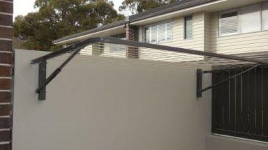 City Living Mainline 2400 x 1500 Wall Mount-Aussie Clotheslines & Letterboxes