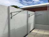 City Living Mainline 2400 x 600 Wall Mount both open-Aussie Clotheslines & Letterboxes