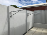 City Living Mainline 2400 x 750 Wall Mount both open-Aussie Clotheslines & Letterboxes