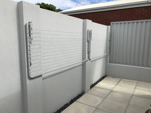City Living 1500 Series - 1500 x 900 Wall Mount both closed-Aussie Clotheslines & Letterboxes