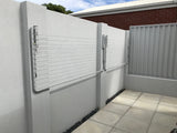 City Living 2100 Series - 2100 x 750 Wall Mount x2 both closed-Aussie Clotheslines & Letterboxes