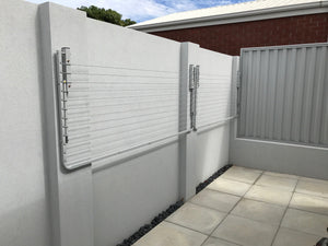 City Living 1200 Series - 1200 x 600 Wall Mount both down-Aussie Clotheslines & Letterboxes