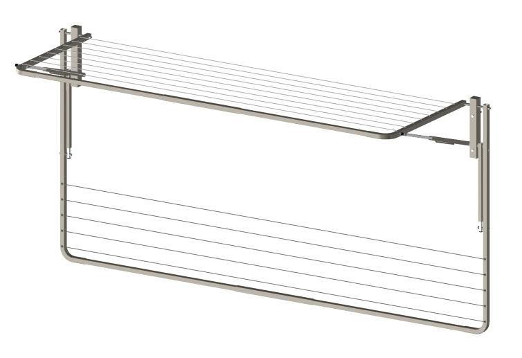 City Living Bifold 3000 x 1500 part down-Aussie Clotheslines & Letterboxes