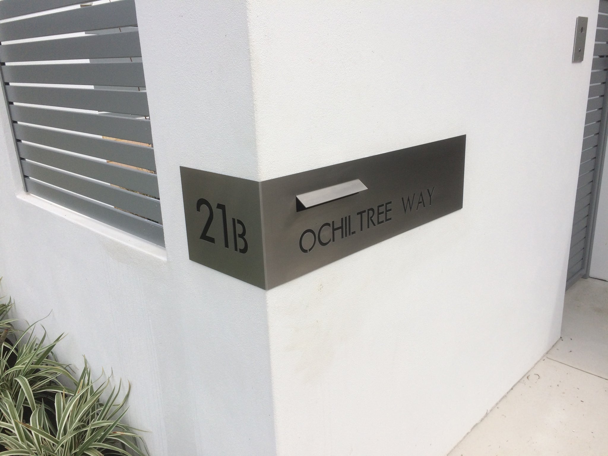 Customised Letterbox Plates-Custom Bend-Laser Cut-Aussie Clotheslines & Letterboxes
